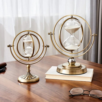 Sablier Scandinave Métal Doré Design