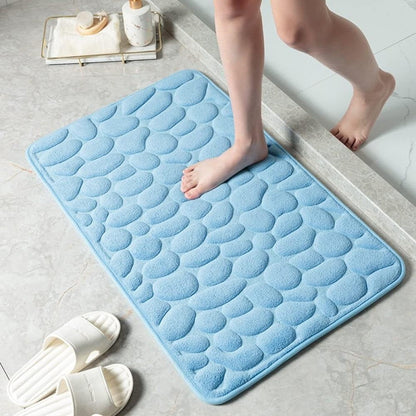 Tapis Absorbant Antidérapant, Design Galets Moelleux
