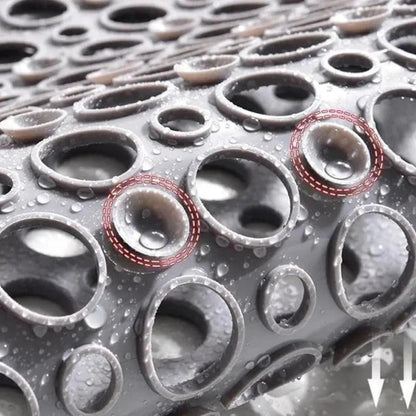 Tapis de Douche Antidérapant avec Drainage Rapide