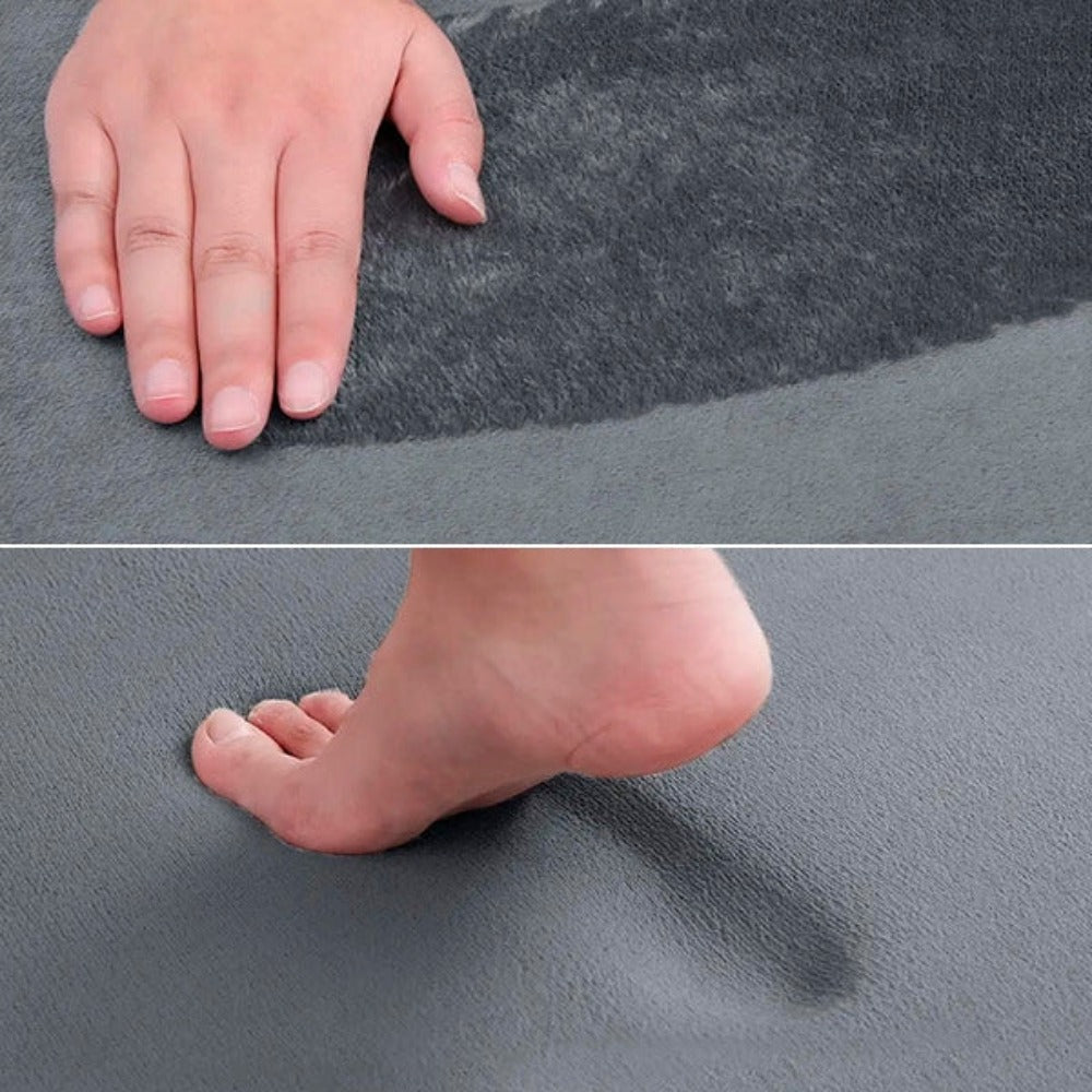 Tapis de Bain Mousse Mémoire, Antidérapant et Doux