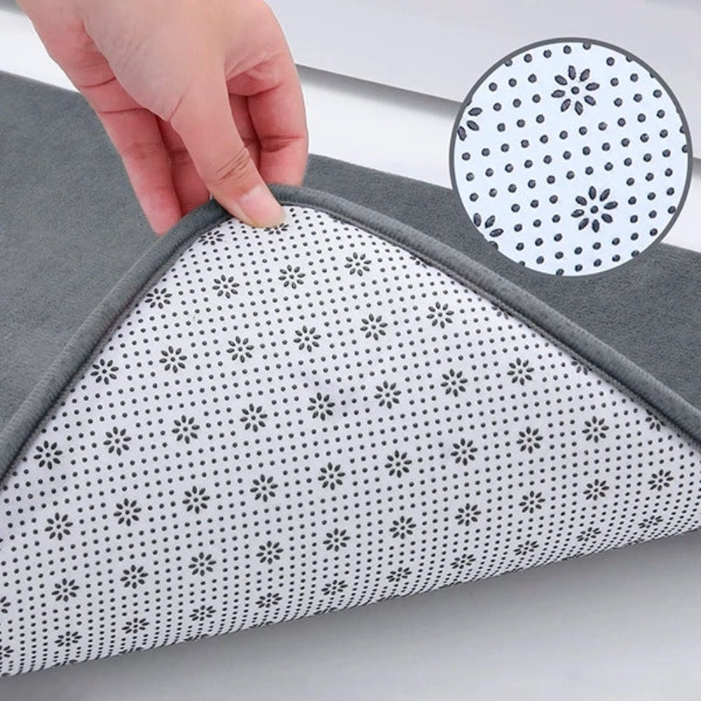 Tapis de Bain Mousse Mémoire, Antidérapant et Doux