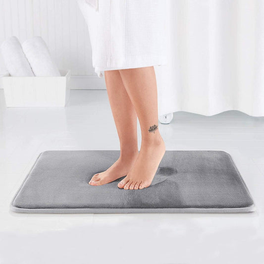 Tapis de Bain Mousse Mémoire, Antidérapant et Doux