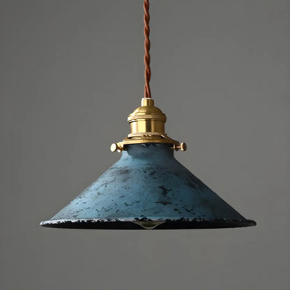Suspension Industrielle Vintage Cône Métal