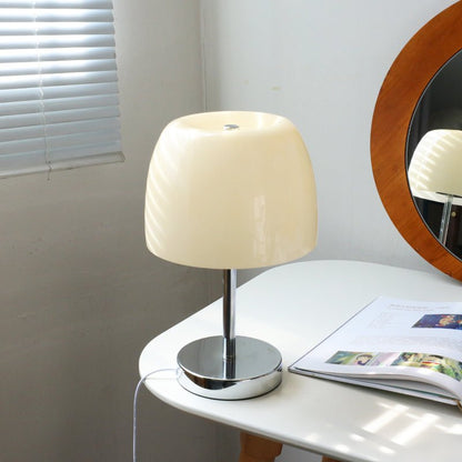 Lampe de Table Bauhaus en Verre Soufflé, USB, 34cm