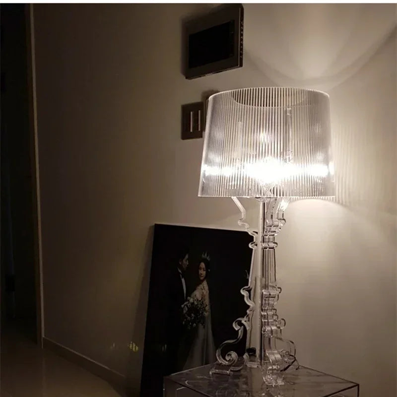 ShineLux – Lampe de Table en Design Classique Noir Métal