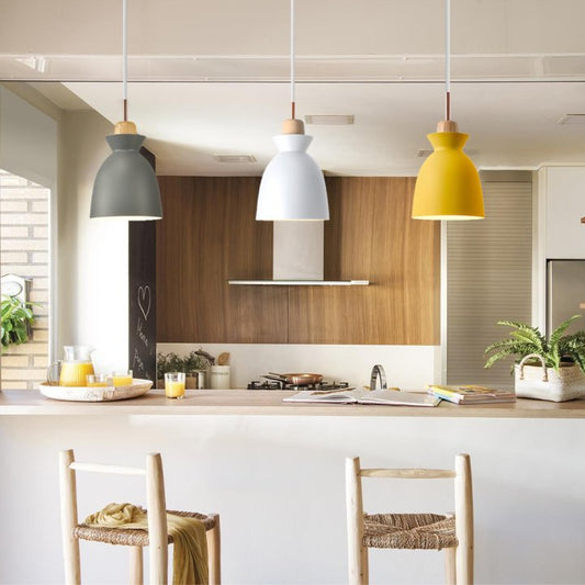 Suspension Scandinave en Bois Design Minimaliste