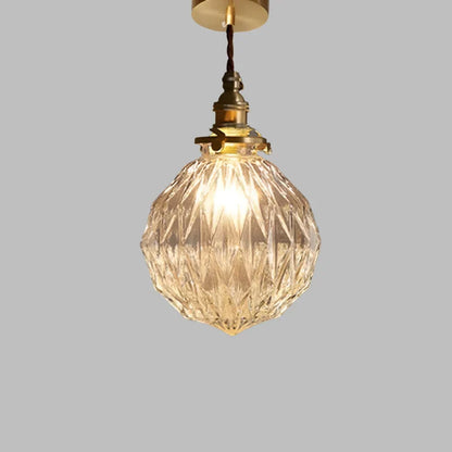 Suspension en Verre Cristal | Lampe Élégante pour Éclairage Raffiné