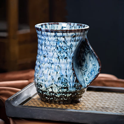 Grandes Tasses à Café Céramiques Abstraites