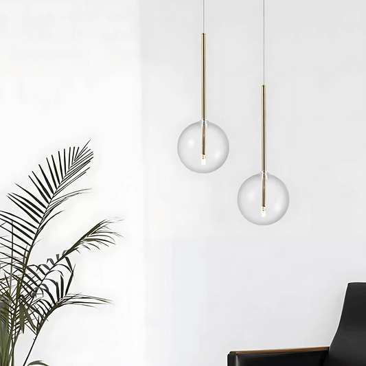Jasper Collection - Suspension Moderne en Verre et Métal