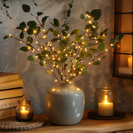 Guirlande Lumineuse Branche d'Olive | Éclairage Magique et Naturel