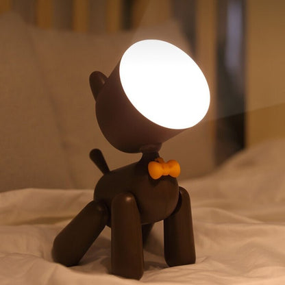 Lampe de Chevet Enfant Chien Sans Fil – Veilleuse LED en Forme d’Animal