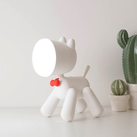Lampe de Chevet Enfant Chien Sans Fil – Veilleuse LED en Forme d’Animal