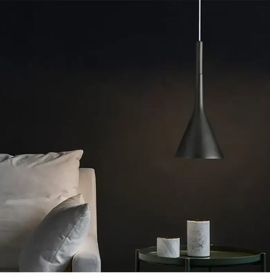 Lampe Suspendue Cuisine Moderne en Métal Noir