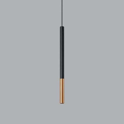 Suspension Cuisine Design Métal Noir et Cuivre LED 12W