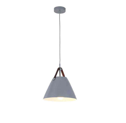 Suspension Minimaliste Métal & Cuir – Design Scandinave