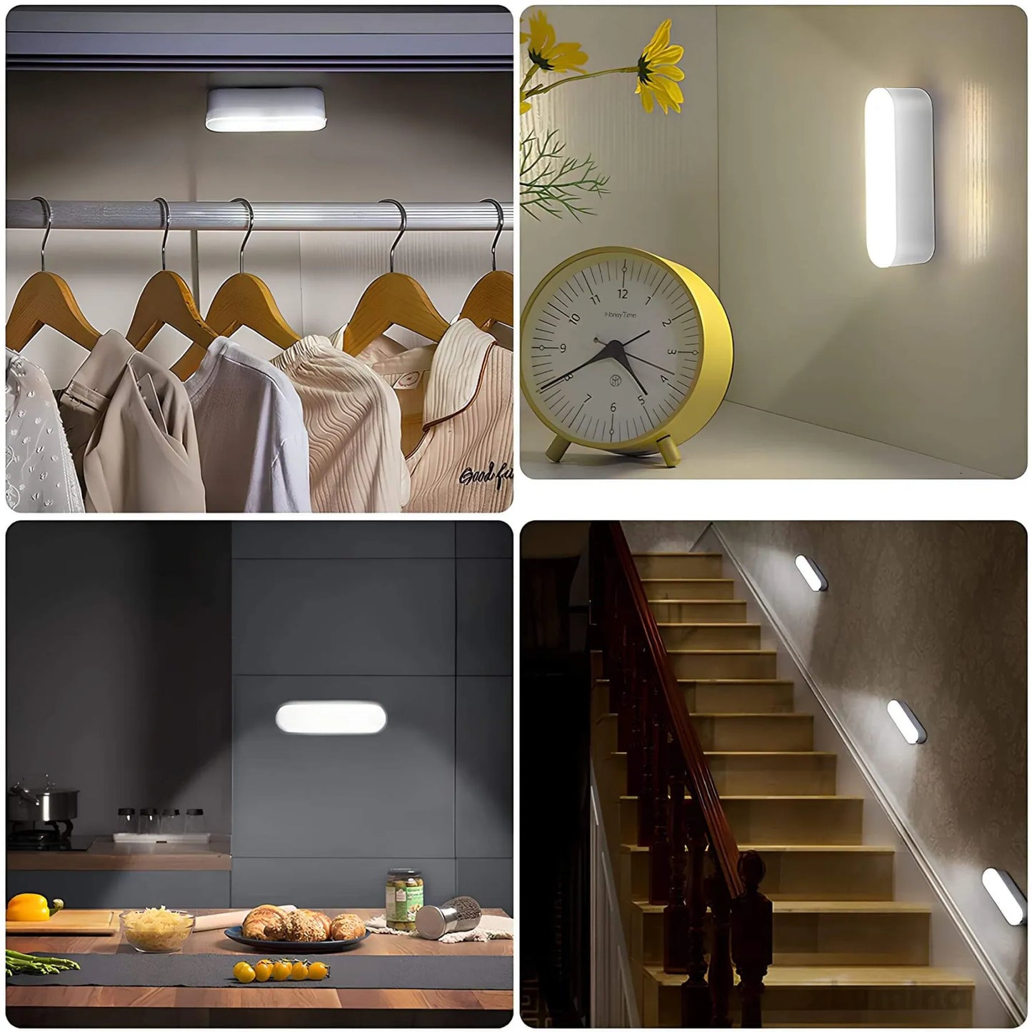 LED Motion – Lampe Murale Sans Fil à Détecteur de Mouvement et Recharge USB