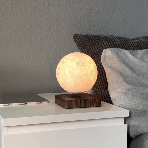 Floating Moon | Lampe Mond flottante avec Technologie Magnétique