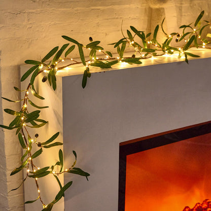 Branche Lumineuse d’Olivier – Élégance Naturelle et Éclat Enchanteur