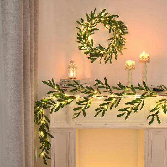 Branche Lumineuse d’Olivier – Élégance Naturelle et Éclat Enchanteur