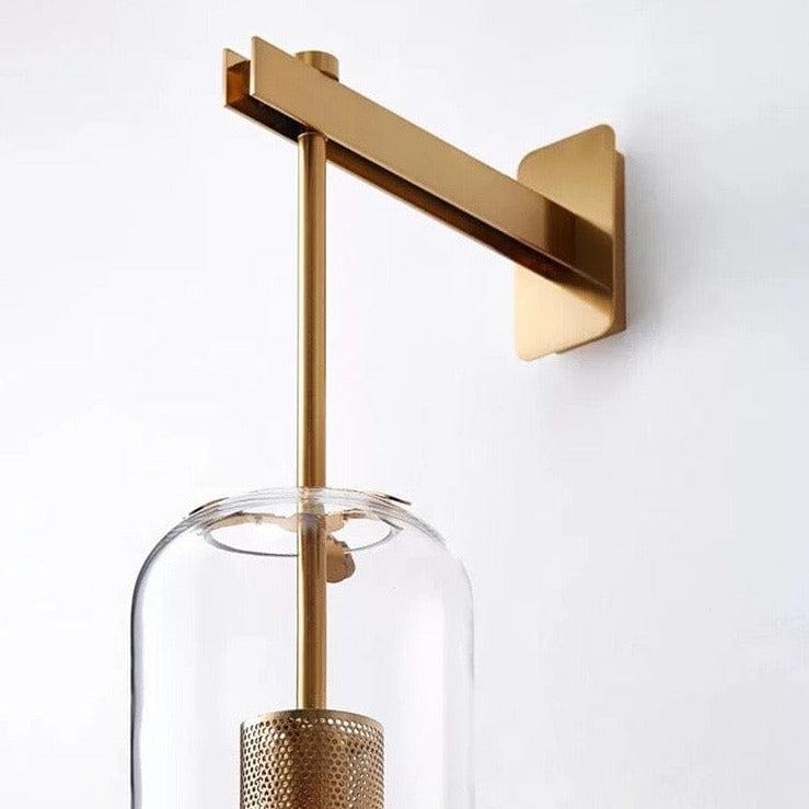 Applique Murale LOFT, Verre Transparent & Métal