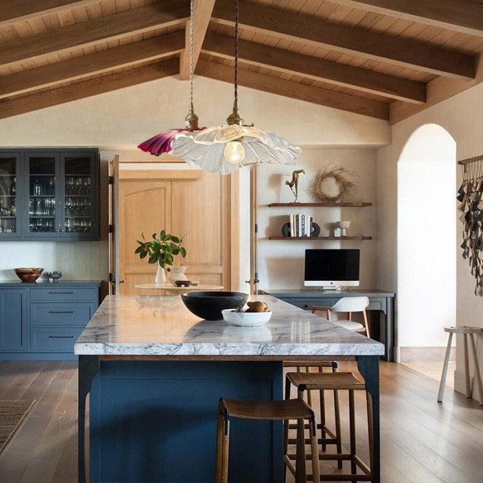 Flowerlamp Lampe Pendante en Verre Créatif Apportez une Touche Vintage à Votre Intérieur