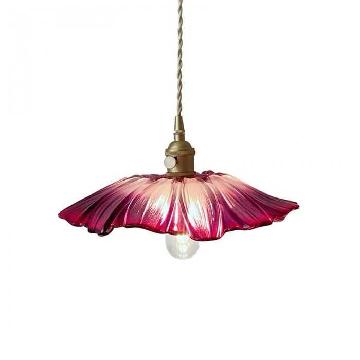 Flowerlamp Lampe Pendante en Verre Créatif Apportez une Touche Vintage à Votre Intérieur