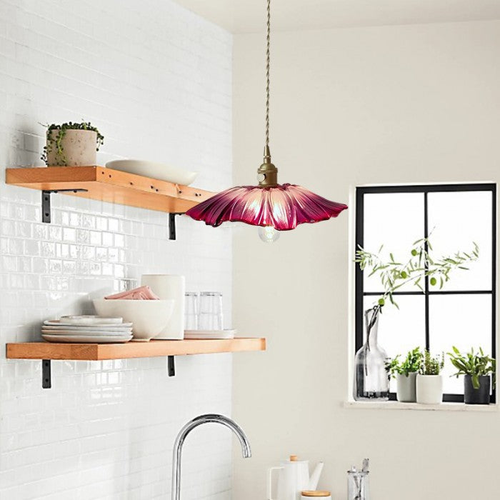 Flowerlamp Lampe Pendante en Verre Créatif Apportez une Touche Vintage à Votre Intérieur