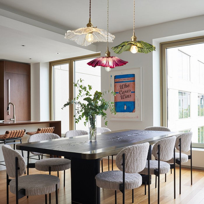 Flowerlamp Lampe Pendante en Verre Créatif Apportez une Touche Vintage à Votre Intérieur