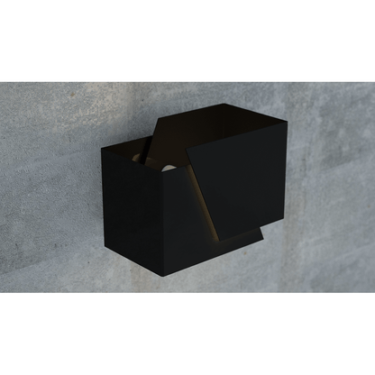 Applique Murale Noire Design Moderne en Acier
