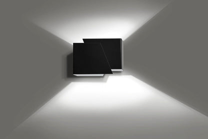 Applique Murale Noire Design Moderne en Acier