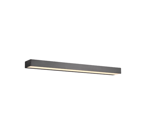 Luminaire Cuisine Mural LED Noir Mat IP44 60cm