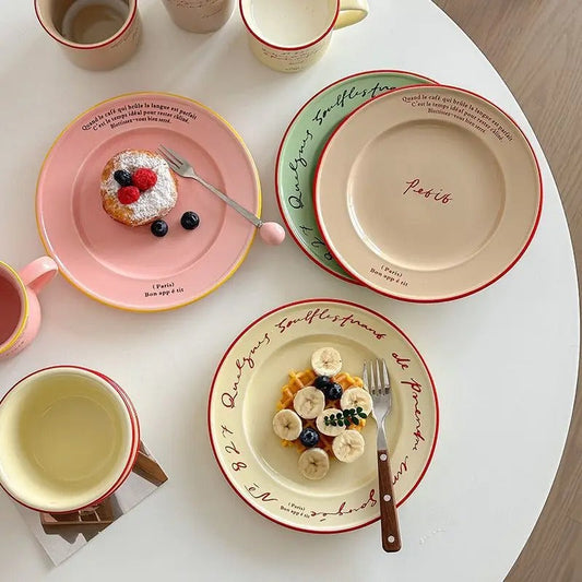 Assiette Josephine Pastel, Style Français Déco