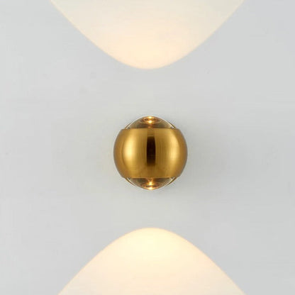 Applique LED Murale Laiton Moderne Noir ou Doré