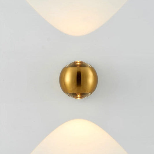 Applique LED Murale Laiton Moderne Noir ou Doré