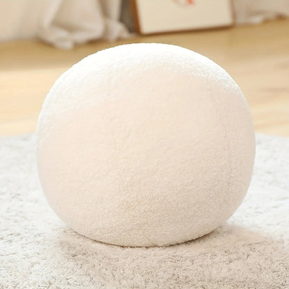 Coussin Boule Déco, Housse Amovible, Confort Moelleux