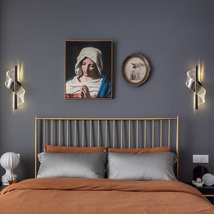 Glasspilar Luxueuse Lampe Murale avec Chandelier en Verre Apportez Élégance et Style à Votre Intérieur