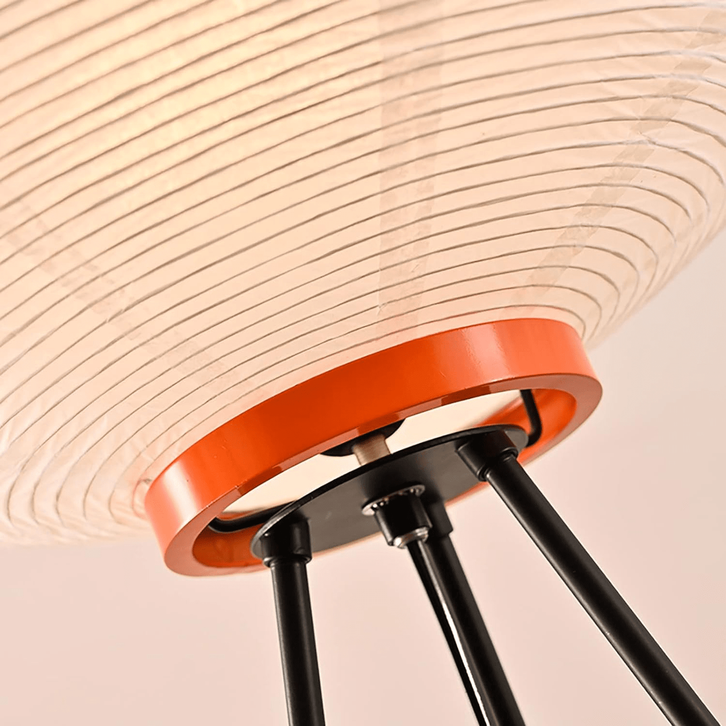 Lampe sur Pied Minimaliste en Papier de Riz Japonais