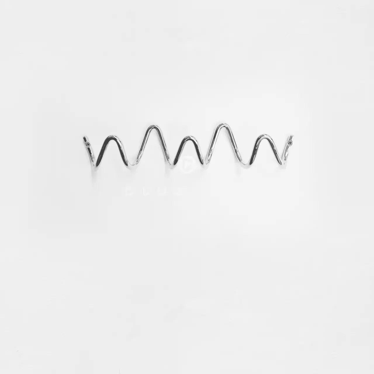 Patère Murale Vague Minimaliste Métal Moderne