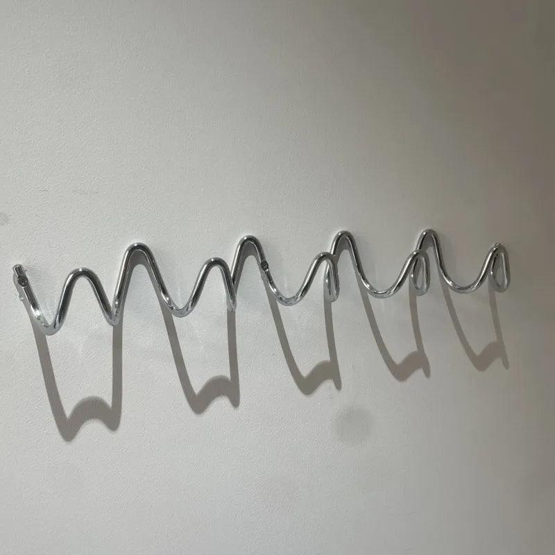 Patère Murale Vague Minimaliste Métal Moderne