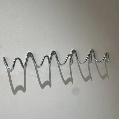 Patère Murale Vague Minimaliste Métal Moderne