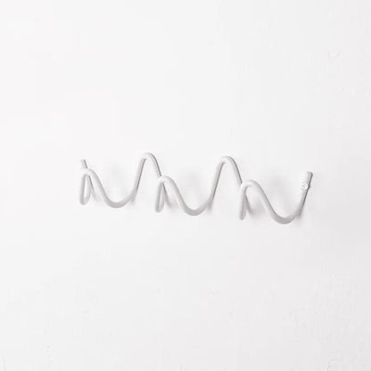 Patère Murale Vague Minimaliste Métal Moderne