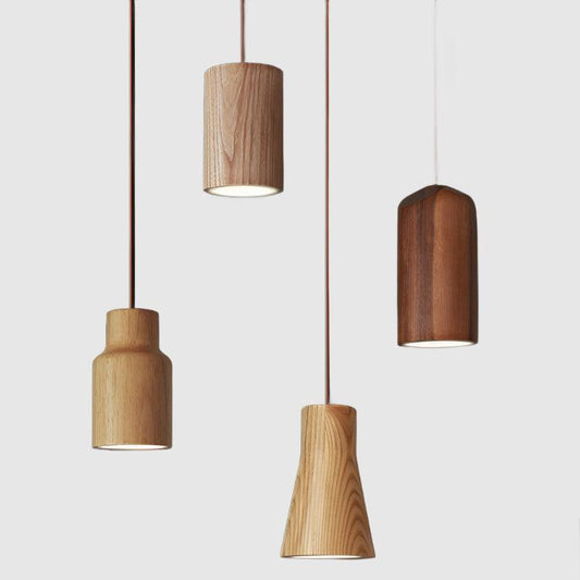 Suspension Minimaliste en Bois Massif – Élégance Naturelle pour Tous les Espaces