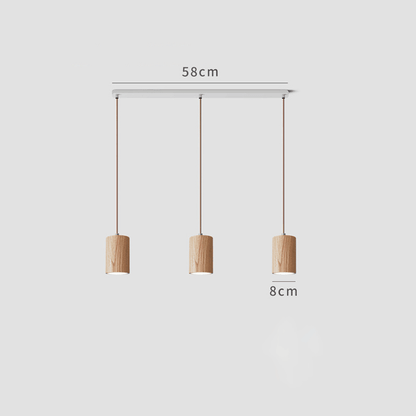 Suspension Minimaliste en Bois Massif – Élégance Naturelle pour Tous les Espaces