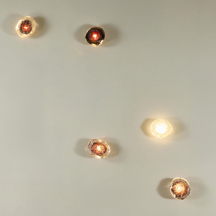 Applique Murale LED Verre Soufflé Effet Bulles