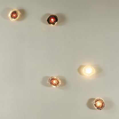 Applique Murale LED Verre Soufflé Effet Bulles