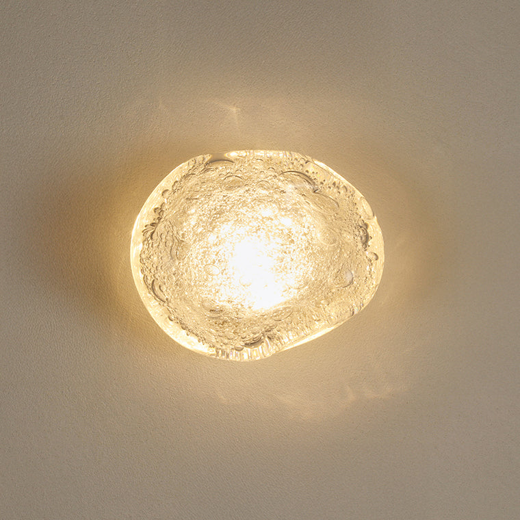 Applique Murale LED Verre Soufflé Effet Bulles