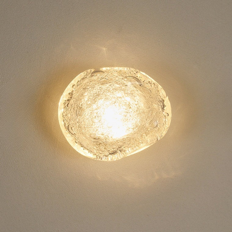 Applique Murale LED Verre Soufflé Effet Bulles