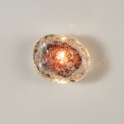 Applique Murale LED Verre Soufflé Effet Bulles