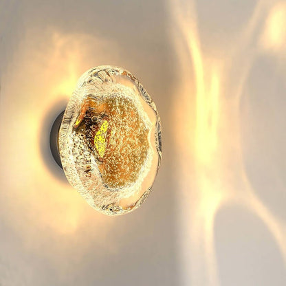 Applique Murale LED Verre Soufflé Effet Bulles