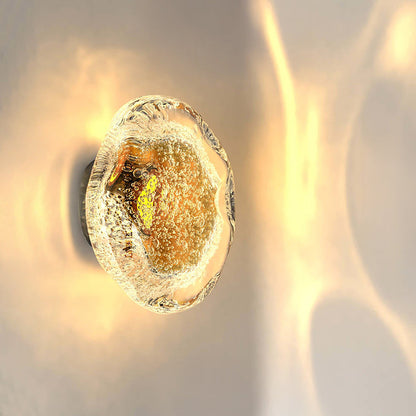 Applique Murale LED Verre Soufflé Effet Bulles